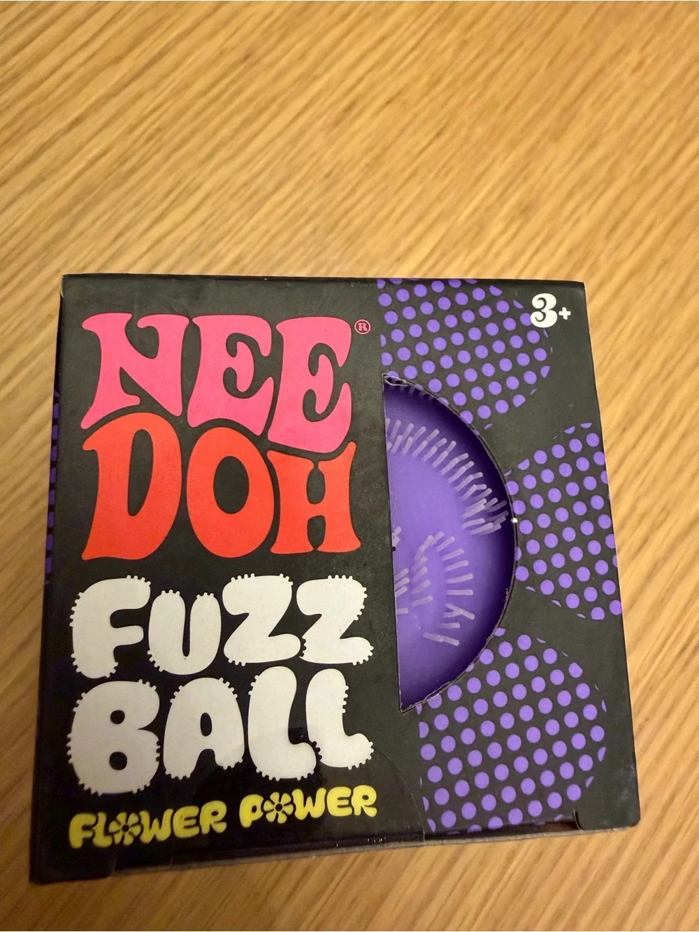 NeeDoh Fuzz Ball Flower Power GREEN  Available NIB